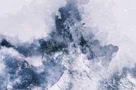 Winter Watercolor Background Made In ...