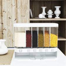 Wall Mounted Dry Food Dispenser 6 Grid
