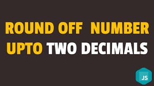 how to round off numbers to 2 decimal