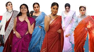 match plain sarees with blouse