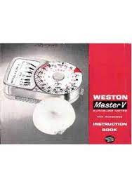 weston weston master v printed manual