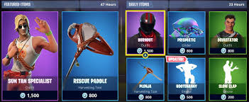 The content rotates on a daily basis. Fortnite Tracker On Twitter Fortnite Today S Item Shop Https T Co Eabe25pxfo Image By Kyber3000 Fortnitebattleroyale Fnbrseason5