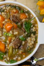 best beef barley vegetable soup two