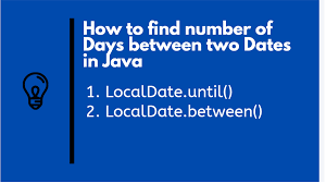 days between two dates in java 8