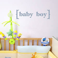 Baby Boy Wall Stencil Quote Reusable