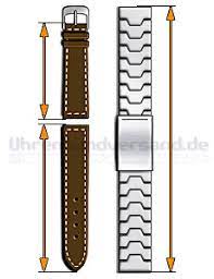 Watch bands are ordered by the lug width of the band (in millimeters) where it attaches to the watch. Watchbandcenter Com Help With The Sizes Of Watch Straps Bands