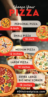 pizza hut pizza sizes inches s