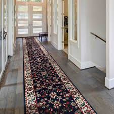 persian blue hallway carpet runners
