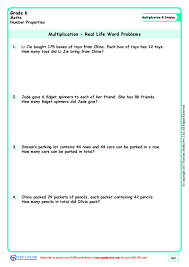 Worksheet Grade 6 Math Multiplication