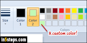 change color in ms paint foreground