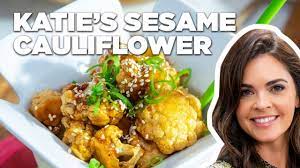 katie lee makes sesame cauliflower