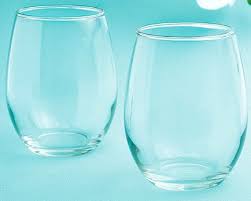 Stemless Wine Glasses Plain