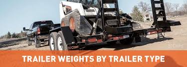 a guide to trailer weights by trailer type