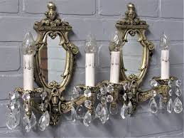 Antique Silver Plate Wall Sconces