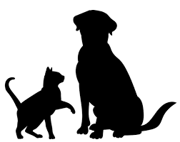 dog black silhouette isolated vector