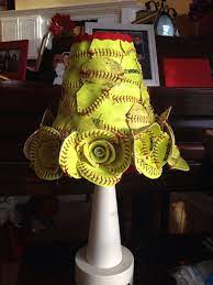 lamp made out of soft softball