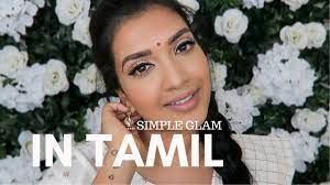 simple glam in tamil vithya hair and