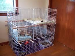 how to build an indoor bunny cage