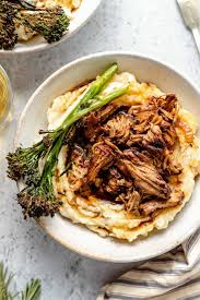 slow cooked lamb shoulder with balsamic