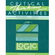 Critical Thinking Activities in Patterns Imagery Logic Mathematics Grades       Blackline Masters  lisa Importitall