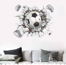 sitake 3d soccer stickers 3d wall