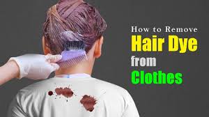 removing hair dye stains from fabric