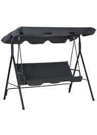 Outsunny Outdoor 3 Seat Canopy Swing