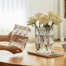 Rectangular Glass Vase For Flowers