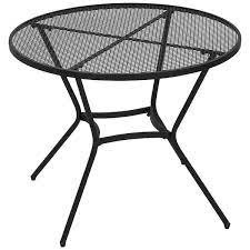 Round Metal Outdoor Dining Table