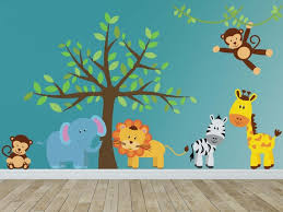 Jungle Animal Safari Wall Decals Kids