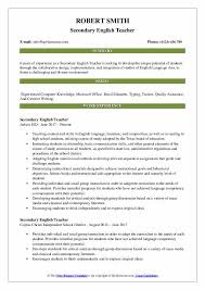Resume sample from professional resume writing anthony frink career recent college graduate fluent in russian and english seeking full time translator objective position in the boston, ma area. Secondary English Teacher Resume Samples Qwikresume