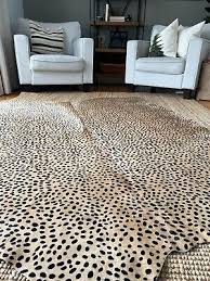 new cheetah print cowhide rug size 7x5