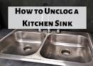 How to clear a slow draining kitchen 