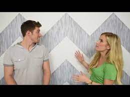 How To Paint A Chevron Wall Painting