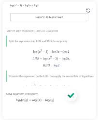 Logarithms Calculator With Steps Free