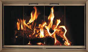 Stylish Fireplace Glass Doors For Zero