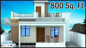 800 sq ft 3d house design with layout