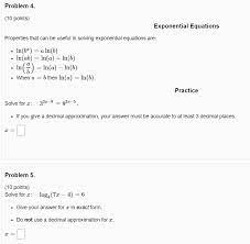 Points Exponential Equations Chegg