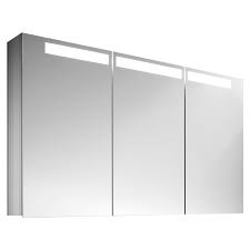 led 3 door mirror cabinet