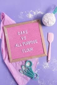 cake flour vs all purpose flour