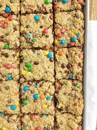 no flour monster cookie bars together