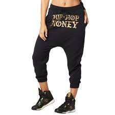 Zumba Hip Hop Honey Harem Pants Bold Black