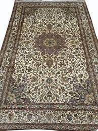 light brown kashmiri silk carpets