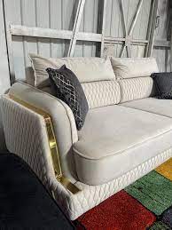 Nessa Cream Babyface Upholstery Sofa