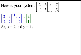 How Do I Use An Inverse Matrix To Solve