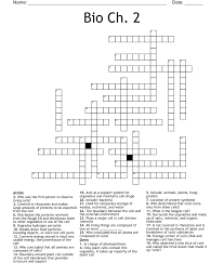 Bio Ch 2 Crossword Wordmint