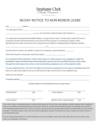 40 free not renewing lease letters