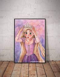 Disney Princess Watercolour Tangled