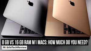 8GB vs 16GB RAM for M1 MacBook, How Much do You Need? - YouTube