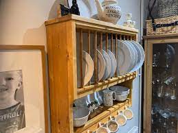 Kitchen Pine Plate Rack
